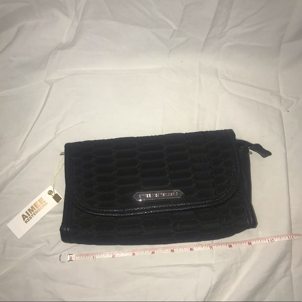 Aimee Kestenberg Black Quilted Cosmetic Bag